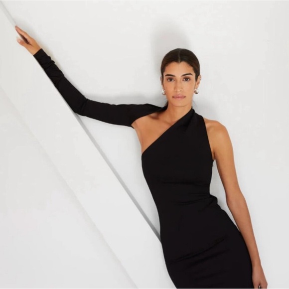 New! Marcella Manhattan‎ One-Shoulder Ponte Knit
Gown Black Sz XL $154 - Picture 1 of 10